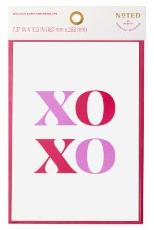 Post-it Noted NTDV26-LC-2, White, Pink, Oversized Card, 7.37×10.37in (18.7 x 26.3cm)image