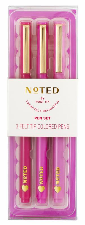Post-it Noted NTDV26-PEN-1, Felt Tip Pens Set, 3 Pensimage