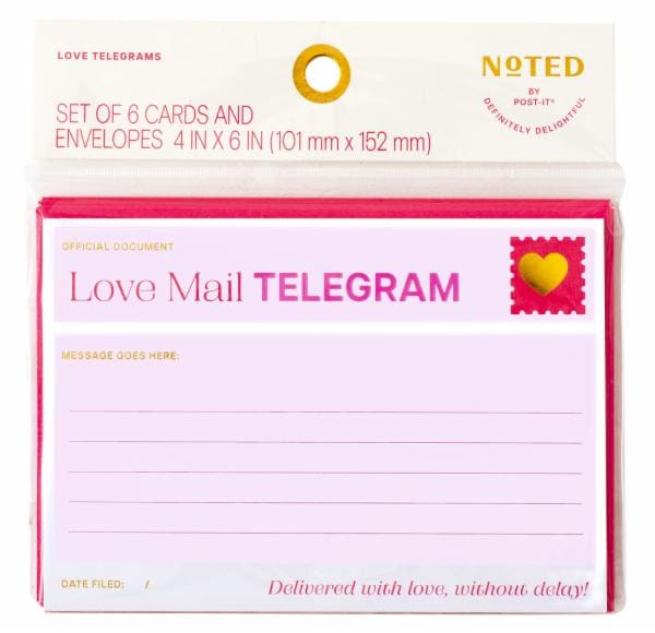 Post-it List Notes Telegram Cards
