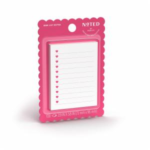 Post-it List Notes NTDV26-34-2, White-Pink, 100 sheet, 2.9 x 3.8 in (73 mm x 96 mm), 100% PEFC, SGSCH-PEFC-COC-110078image