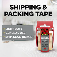 Scotch™ packaging tape bplus product anatomy image, shipping & packing tape
