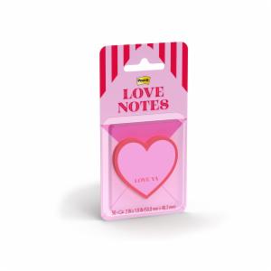 Post-it HeartNotes Love Ya SVAL26-HN-3, 2 x 1.9in (50.8 x 48.2mm), 100% PEFC, SGSCH-PEFC-COC-110078image