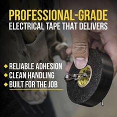 Scotch® Super 33+™ Vinyl Electrical Tape, 6132-BA-3PK-6, B+ 1, Benefit, Key Visual