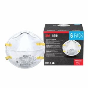 3M™ 8210 Plus Performance Sanding and Fiberglass Respirator 8210PH6-DC, 6 eaches/pack, 8 packs/shipperimage