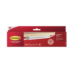 Command™ Cord Organizer Channel 17308-ES, 1 Channel, 8 Large strips, In Package 7100394701