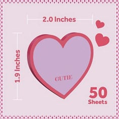 Post-it™ love notes, stick securely and remove cleanly, celebrate valentine's and Galentine's day in style, recyclable notes, Ideal for love notes.