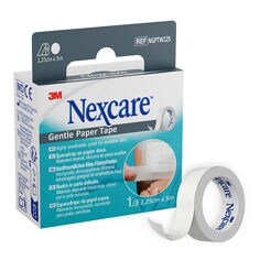 7100396839-nexcare-gentle-paper-tape-white-25mm-x-5m-1-roll-next-to-pack.tif
