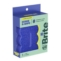 Brite by Scotch-Brite™ Scrub & Wipe Scrubber BRSW-6, In Pack, Rightside Image