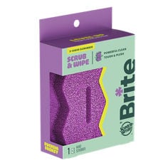 Brite by Scotch-Brite™ Scrub & Wipe Scrubber BRSW-PI-6, In Pack, Rightside Image