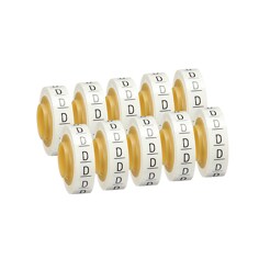 This is a product group image of 3M™ ScotchCode™ Wire Marker Tape Refill Roll SDR-D, 50/Case, Image 01.