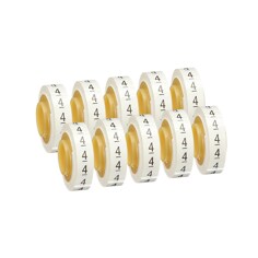 This is a product group image of 3M™ ScotchCode™ Wire Marker Tape Refill Roll SDR-4, 50 Rolls/Case, Image 01.