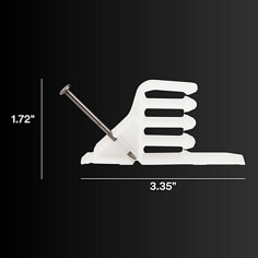 This is an infographic of 3M™ Cable Stacker SI-1, routes various number of cables in an organized way, 250/Case, Image 02.