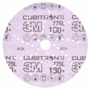 3M™ Cubitron II Hookit Film Disc 775L, 180+ 3MIL, 3 in x 3/8 in, Die 300DR, Clean Sandingimage
