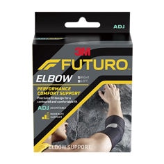 FUTURO™ 01038ENR elbow support adjustable In Package English center , performance comfort support, Precision fit design for a contoured and comfortable fit