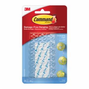Command Clear Decorating Clips 17026CLR-ES, 20 Clips, 24 Strips/Pack, 6/Bag, 36 Packs/Case image Command Clear Decorating Clips 17026CLR-ES, 20 Clips, 24 Strips/Pack, 6/Bag, 36 Packs/Caseimage