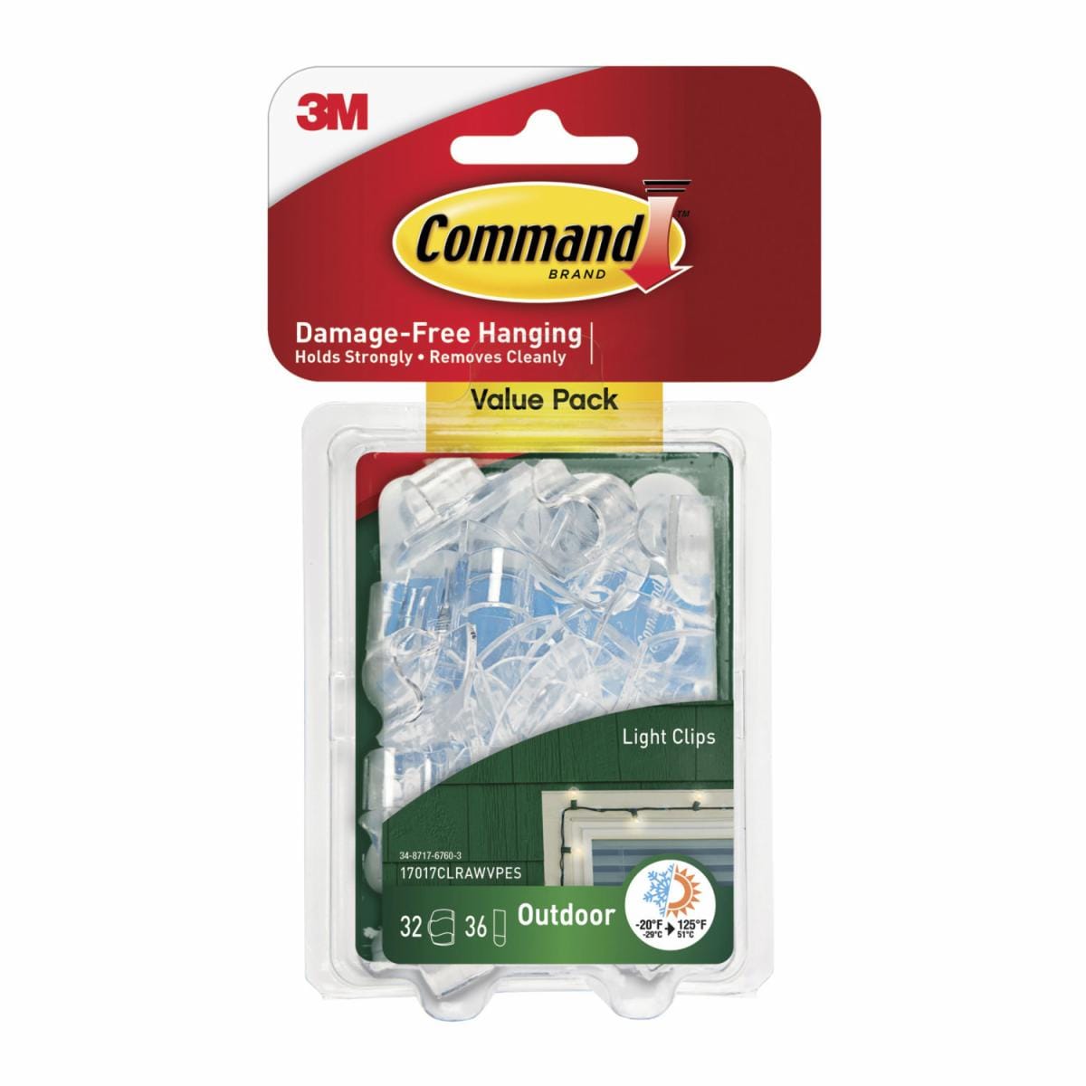 Command Outdoor Light Clips 17017CLRAWVPES