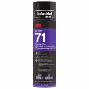 3M™ Hi-Tack Composite Spray Adhesive 71, Pink, 24 fl oz (Net Wt 18.04 oz), 12 Can/Caseimage