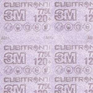 3M™ Cubitron II Hookit Film Sheet 775L, 120+ 3MIL, 2-3/4 in x 16-1/2 in image 3M™ Cubitron II Hookit Film Sheet 775L, 120+ 3MIL, 2-3/4 in x 16-1/2 inimage