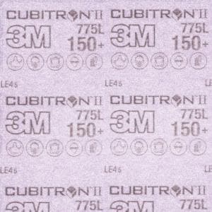 3M™ Cubitron II Hookit Film Sheet 775L, 150+ 3MIL, 3 in x 4 in image 3M™ Cubitron II Hookit Film Sheet 775L, 150+ 3MIL, 3 in x 4 inimage