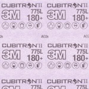3M™ Cubitron II Hookit Film Sheet 775L, 180+ 3MIL, 3-1/2 in x 7 inimage