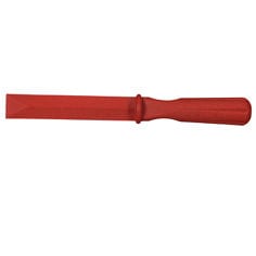 Red, wedge shaped tool for removal of 3M Wheel Weights