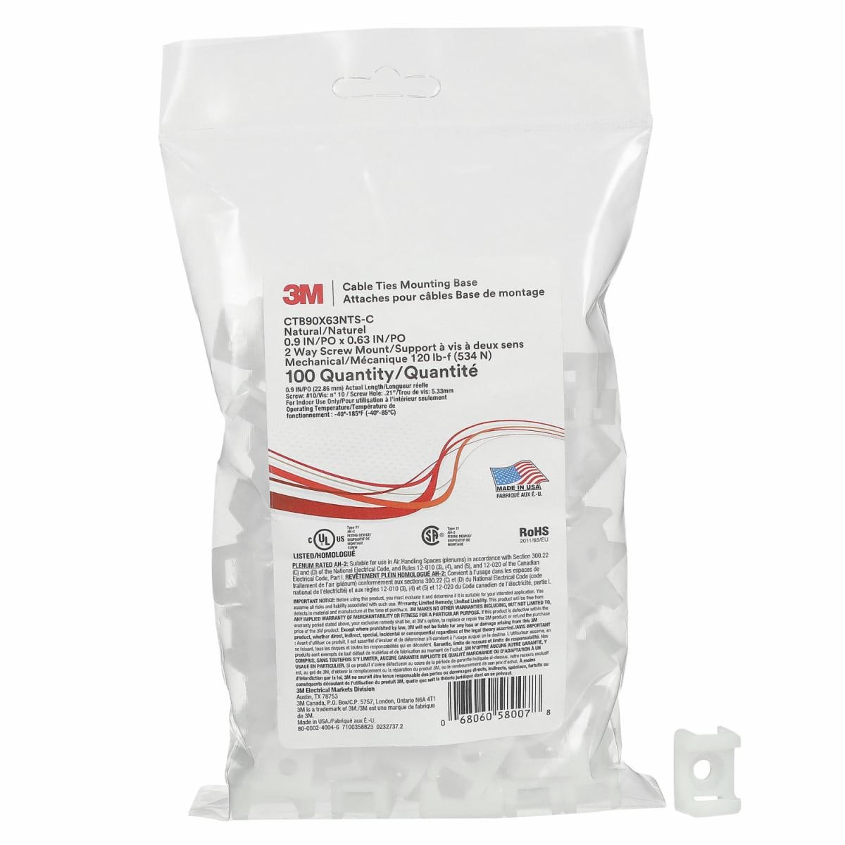 ™ Cable Tie Base CTB90X63NTS-C