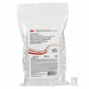 3M™ Cable Tie Base CTB90X63NTS-C, Screw Mount, Natural/Nylon, 0.9 in x 0.63 in, 100/Bag, 500/Case image 3M™ Cable Tie Base CTB90X63NTS-C, Screw Mount, Natural/Nylon, 0.9 in x 0.63 in, 100/Bag, 500/Caseimage