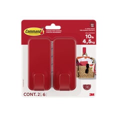 Command™ 10 lb X-Large Hook 17010CHP-2EF, Chili Pepper, 2 hooks, 4 strips/pack, LTO