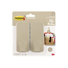 Command™ 10 lb X-Large Hook 17010LT-2EF, Latte, 2 hooks, 4 strips/pack, LTO