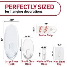 Command™ Bplus party kit dimensions e-commerce image