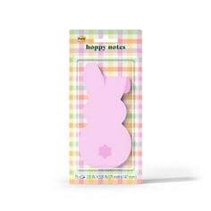 Post it®, hoppy notes EAS26-HN-6, pink bunny cfip, JPG file, cute sticky notes, swoon worthy stationary, easter collection, no surface damage, sustainable recyclable notes.