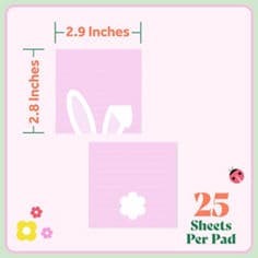 Post it®, Hoppy Notes, EAS26-HN2-2 B+ 01, JPG file, hoppy notes Easter Collection, perfect for sweet surprises, stick securely and remove cleanly, all post-it notes are recyclable, gift ready, oh so cute, celebrate easter in style, 2.9 x 2.9 in, chick and easter egg notes, 25 sheets per pad.