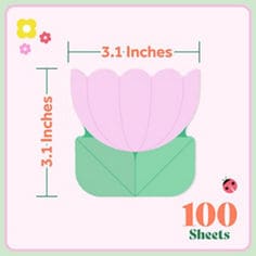 Post it®, Hoppy Notes, EAS26-HN-3 B+ 01, JPG file, hoppy notes Easter Collection, perfect for sweet surprises, stick securely and remove cleanly, all post-it notes are recyclable, gift ready, oh so cute, celebrate easter in style, 3.1 x 3.1 in, lotus flower notes, 100 sheets per pad.