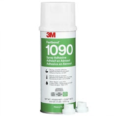 An aerosol can of 3M Fastbond Water-Based Contact Spray Adhesive 1090 showing actuators