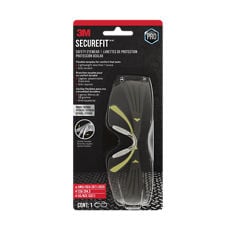 Securefit™ safety eyewear SF400M center render image, Kale Eyewear, crear, flexible temples for comfort that lasts