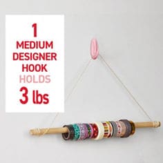 Command™ LTO blossom medium designer holds weight image, B+ images for e-commerce, small wire hooks, medium hooks, medium designer hook, X-Large hook
