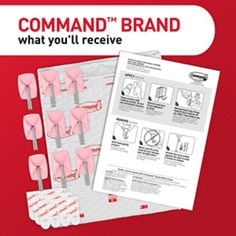 Command™ LTO blossom small wire hook packaging claim image, B+ images for e-commerce, small wire hooks, medium hooks, medium designer hook, X-Large hook