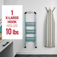 Command™ LTO blossom x large hook holds weight image, B+ images for e-commerce, small wire hooks, medium hooks, medium designer hook, X-Large hook