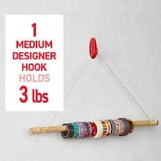 Command™ LTO chile pepper medium designer holds weight image, B+ images for e-commerce, small wire hooks, medium hooks, medium designer hook, X-Large hook