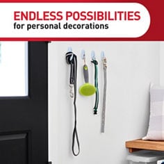 Command™ LTO sky medium designer endless possibilities image, B+ images for e-commerce, small wire hooks, medium hooks, medium designer hook, X-Large hook