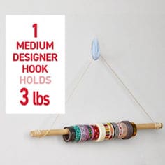 Command™ LTO sky medium designer holds weight image, B+ images for e-commerce, small wire hooks, medium hooks, medium designer hook, X-Large hook