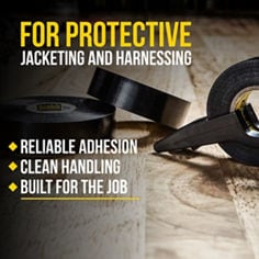 Scotch® 1700 Temflex™ B+ Eletrical Tape, featured benefit. Key Visual.