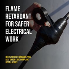 Scotch® Super 88 B+ Eletrical Tape, benefit flame retardant safety. Key Visual.