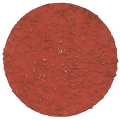 An orange 3M Roloc Fibre Disc 787C, 36+, TR