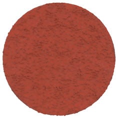 An orange 3M Roloc Fibre Disc 787C, 36+, TR