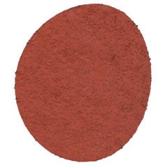 An orange 3M Roloc Fibre Disc 787C, 36+, TR