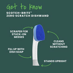 Scotch-Brite® Zero Scratch Dishwand 450-4, B Plus 02. Enhanced content, Key Visual.