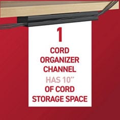 Command™ Bplus cord organizer 17308 channel usp black ecommerce image