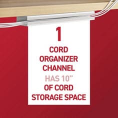 Command™ Bplus cord organizer 17308 channel usp white ecommerce image