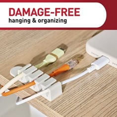 Command™ bplus application, WARP, cable clips damage free white image